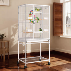 VIVOHOME 54-inch bird cage front view with spacious interior for multiple birds
