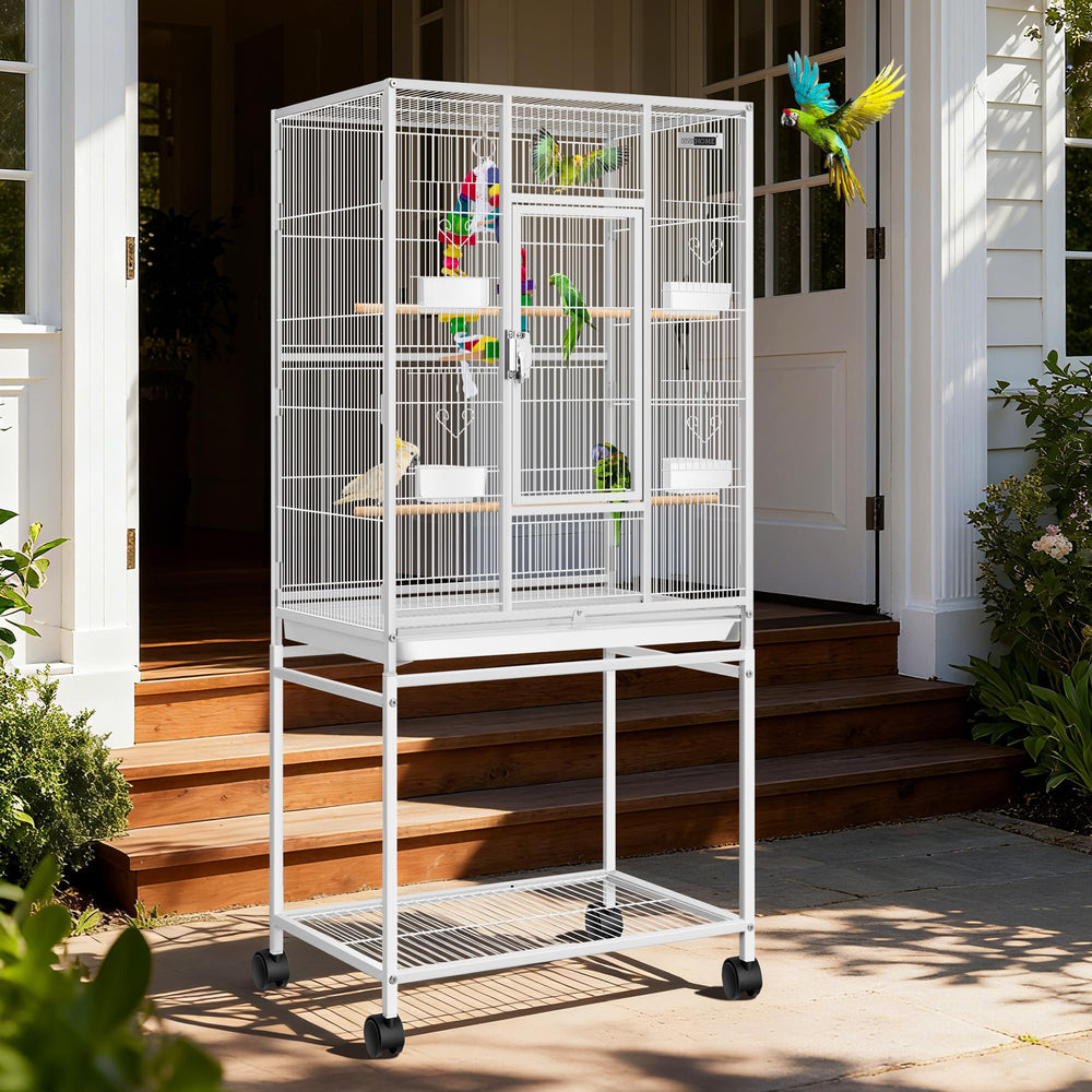VIVOHOME secure latch keeps cage doors closed during use