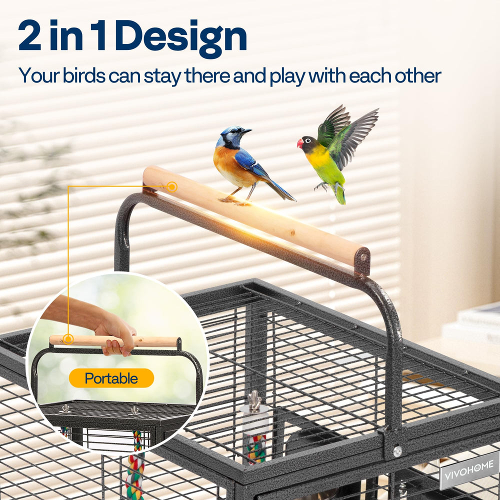 VIVOHOME interior view with bottom spacing for safe jumping.