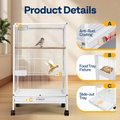 VIVOHOME hammer-pattern paint provides a non-toxic, safe living surface.