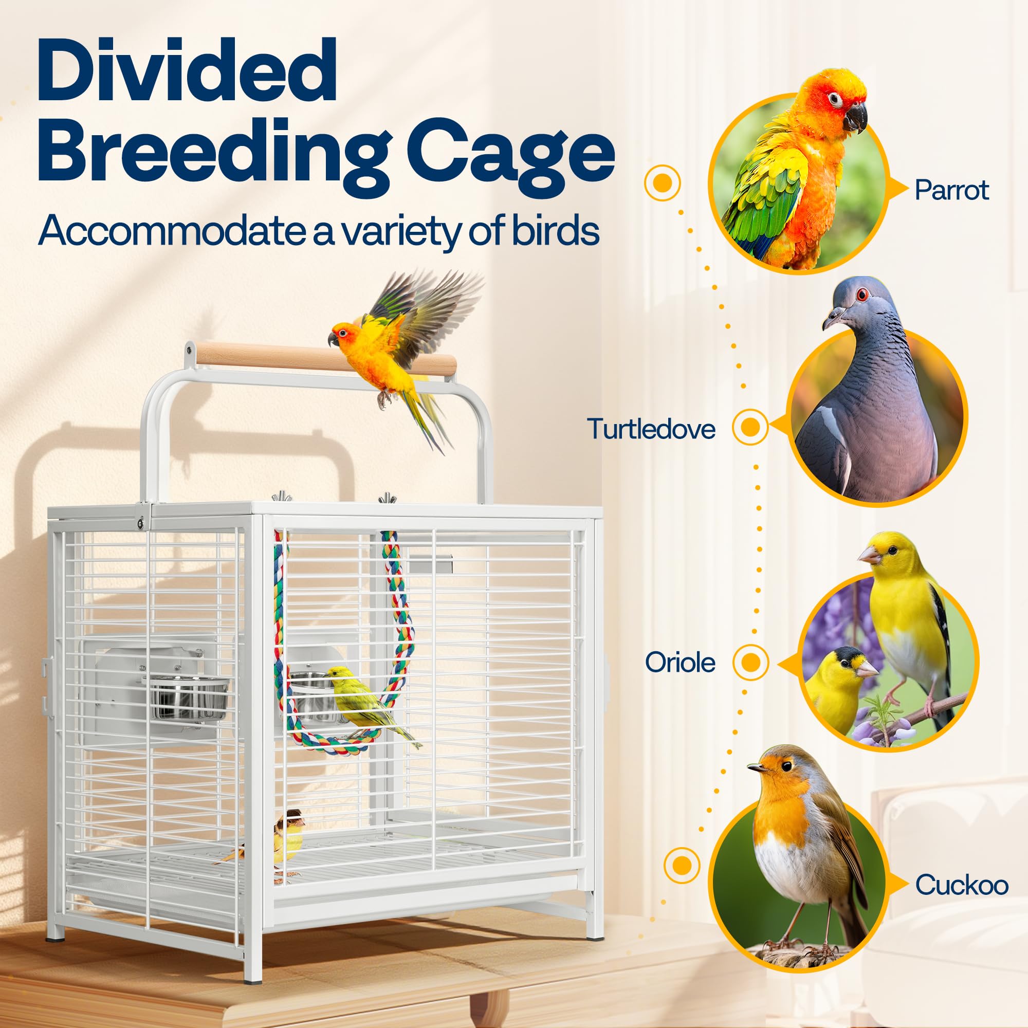 VIVOHOME portable-lightweight design, easy to carry for short trips.