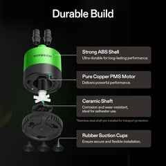 VIVOSUN adjustable flow and outlet adapters tailor circulation for plants or fish.