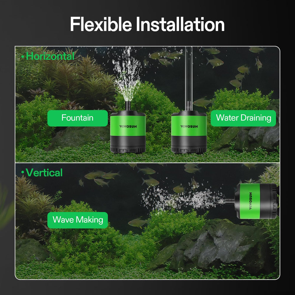VIVOSUN adjustable flow via rotary inlet for customized water control