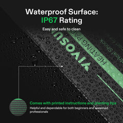 VIVOSUN IP67 waterproof surface keeps the heat pad easy to clean