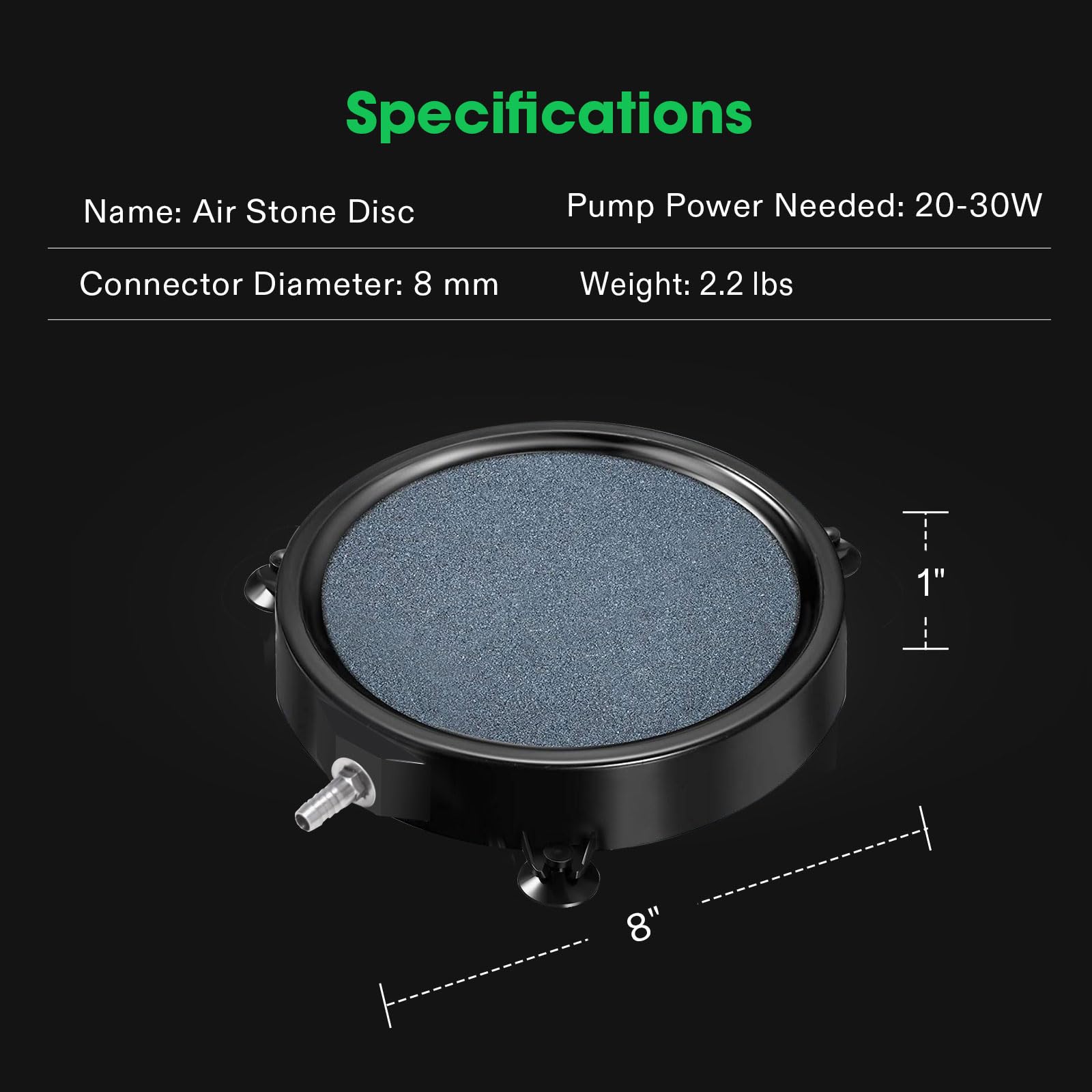 Stone should be soaked before first use to maximize performance