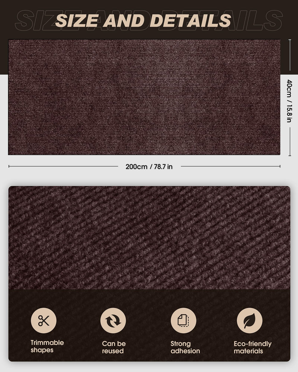 VIVOYAN trim-to-fit mat being cut to fit irregular cat furniture.