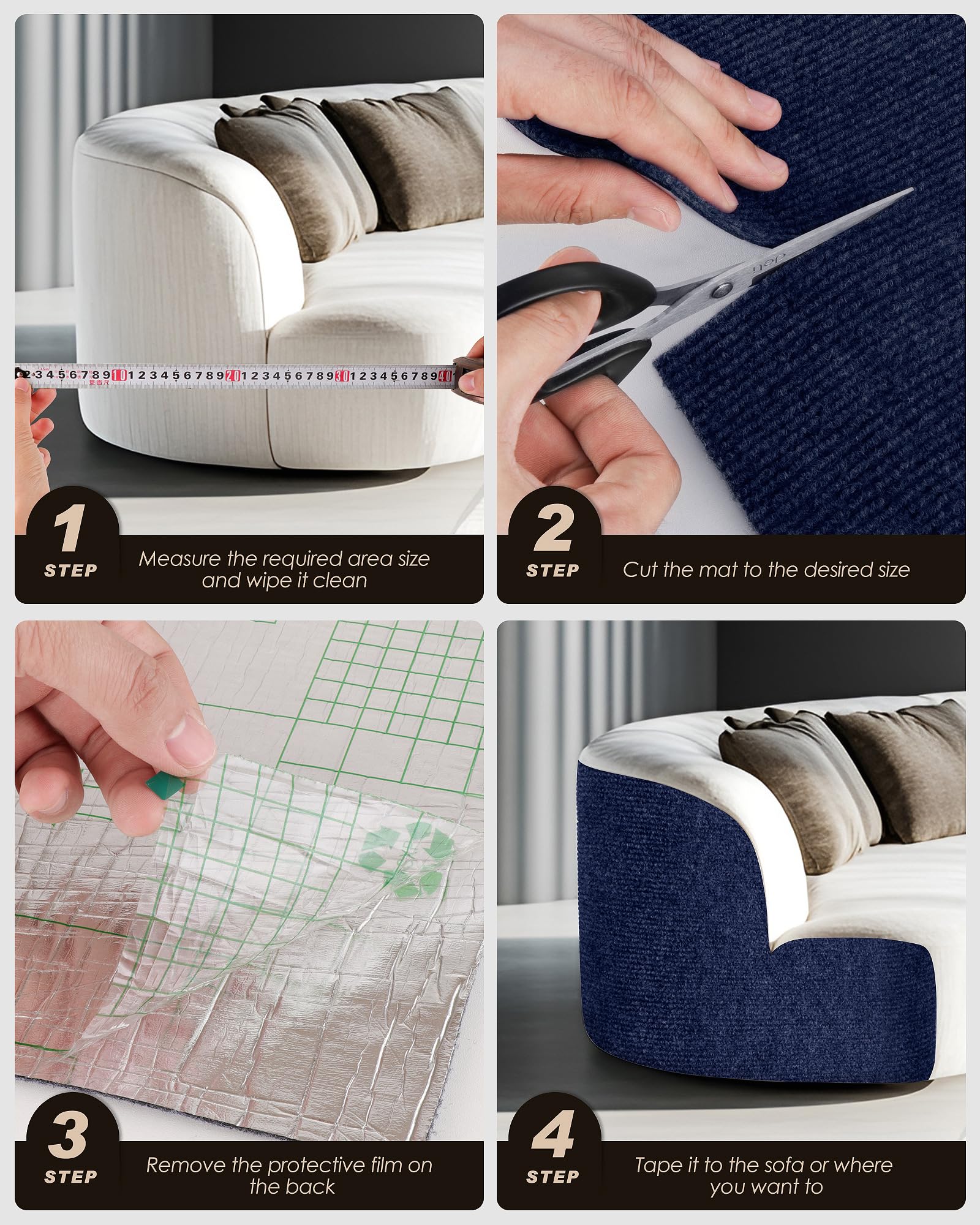 VIVOYAN easy installation on walls or furniture with blue finish