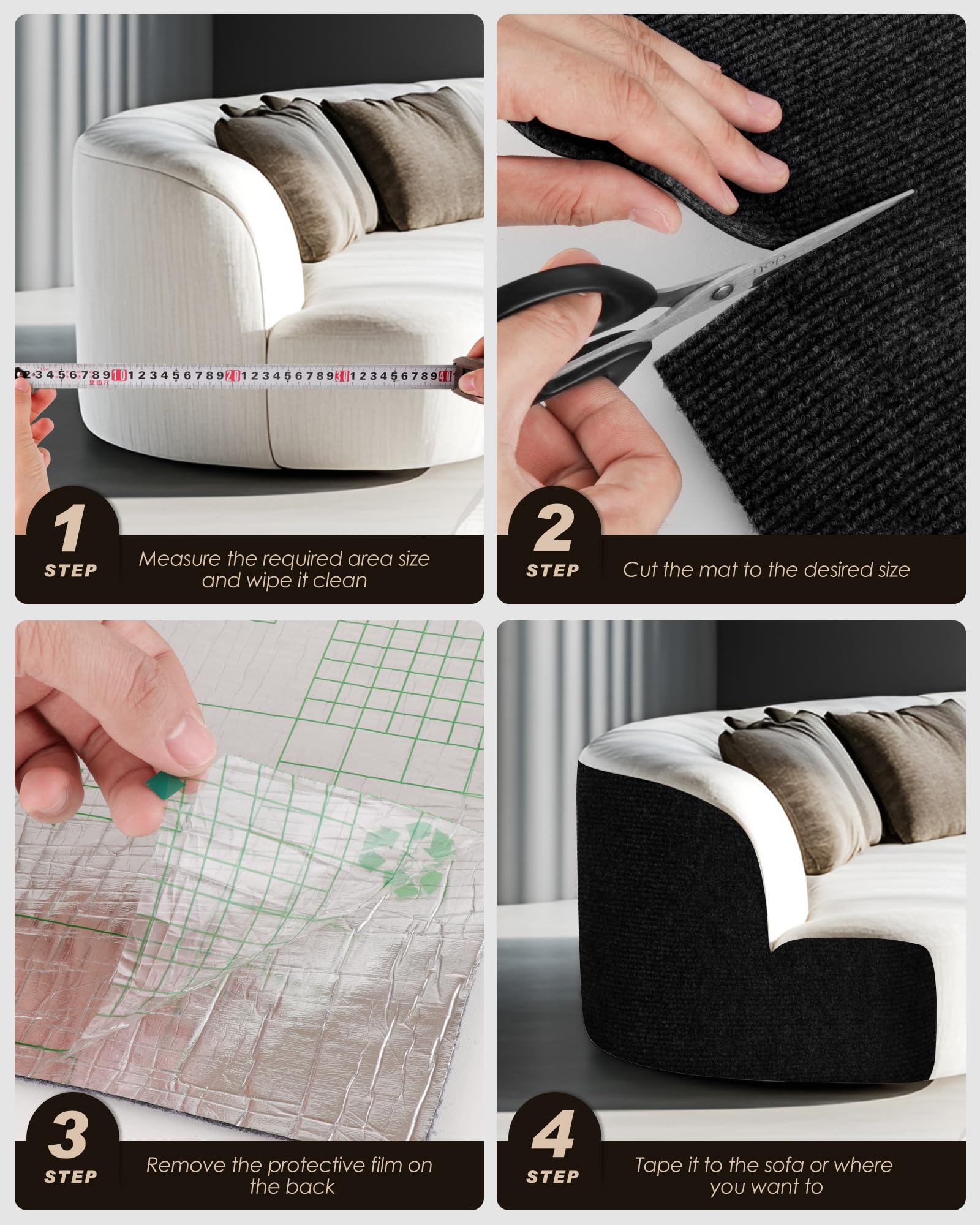 Ideal for leather and wood surfaces with strong adhesion