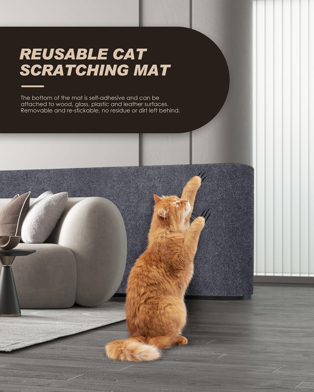 VIVOYAN self-adhesive back enables quick, mess-free installation on various surfaces.