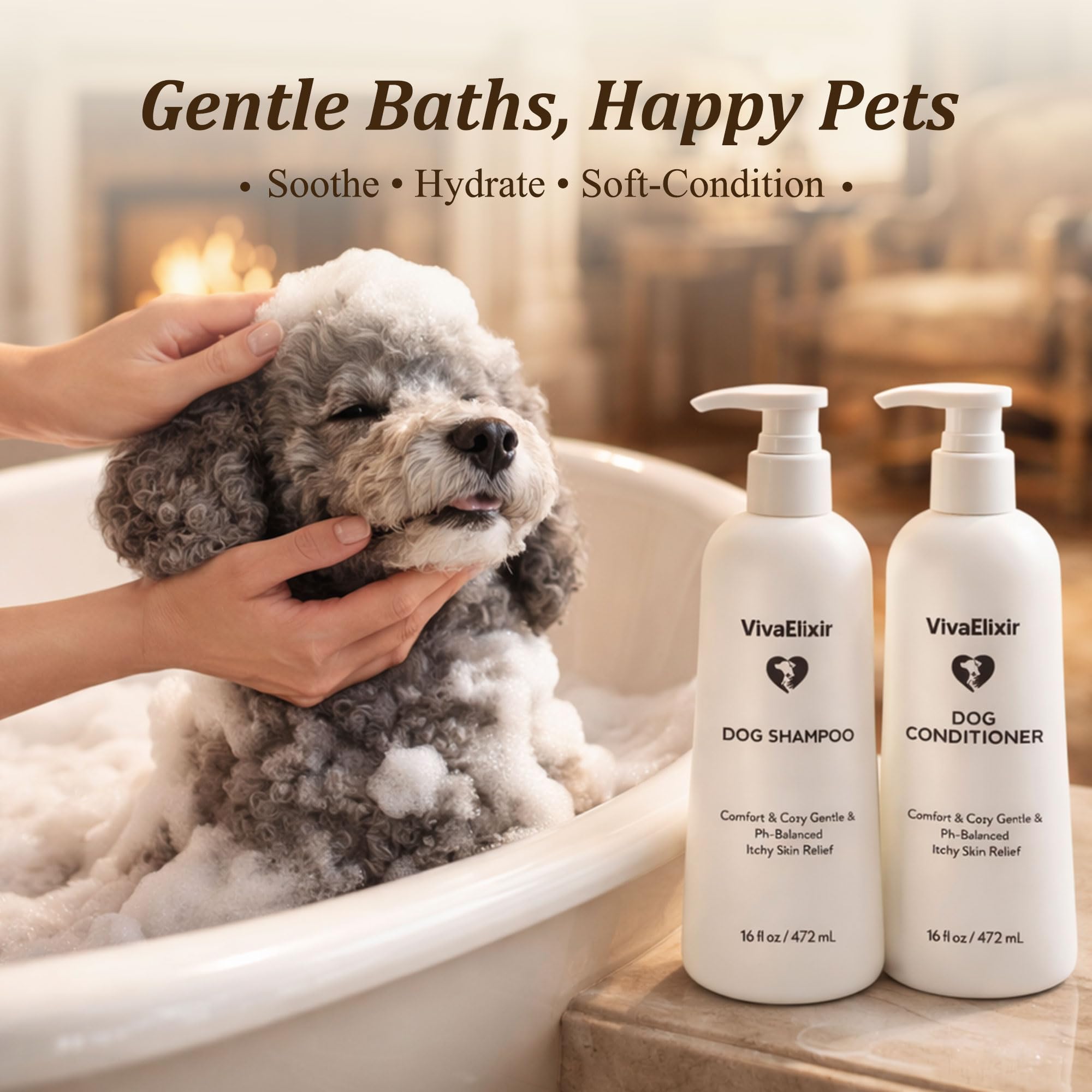 VivaElixir conditioner slip helps detangle and reduce pulling.