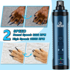 VIWIK diamond drum nail grinder for precise trimming across sizes.