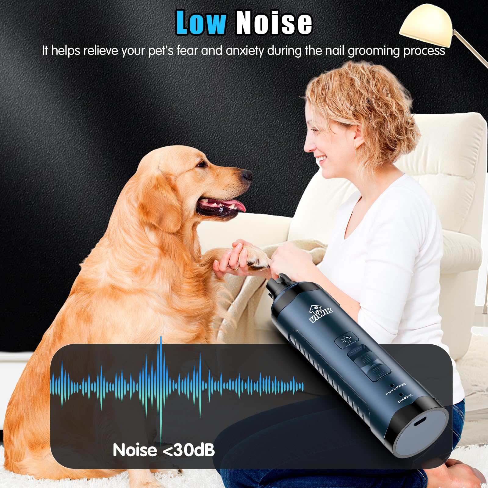 VIWIK pet grooming kit suitable for dogs and cats at home.