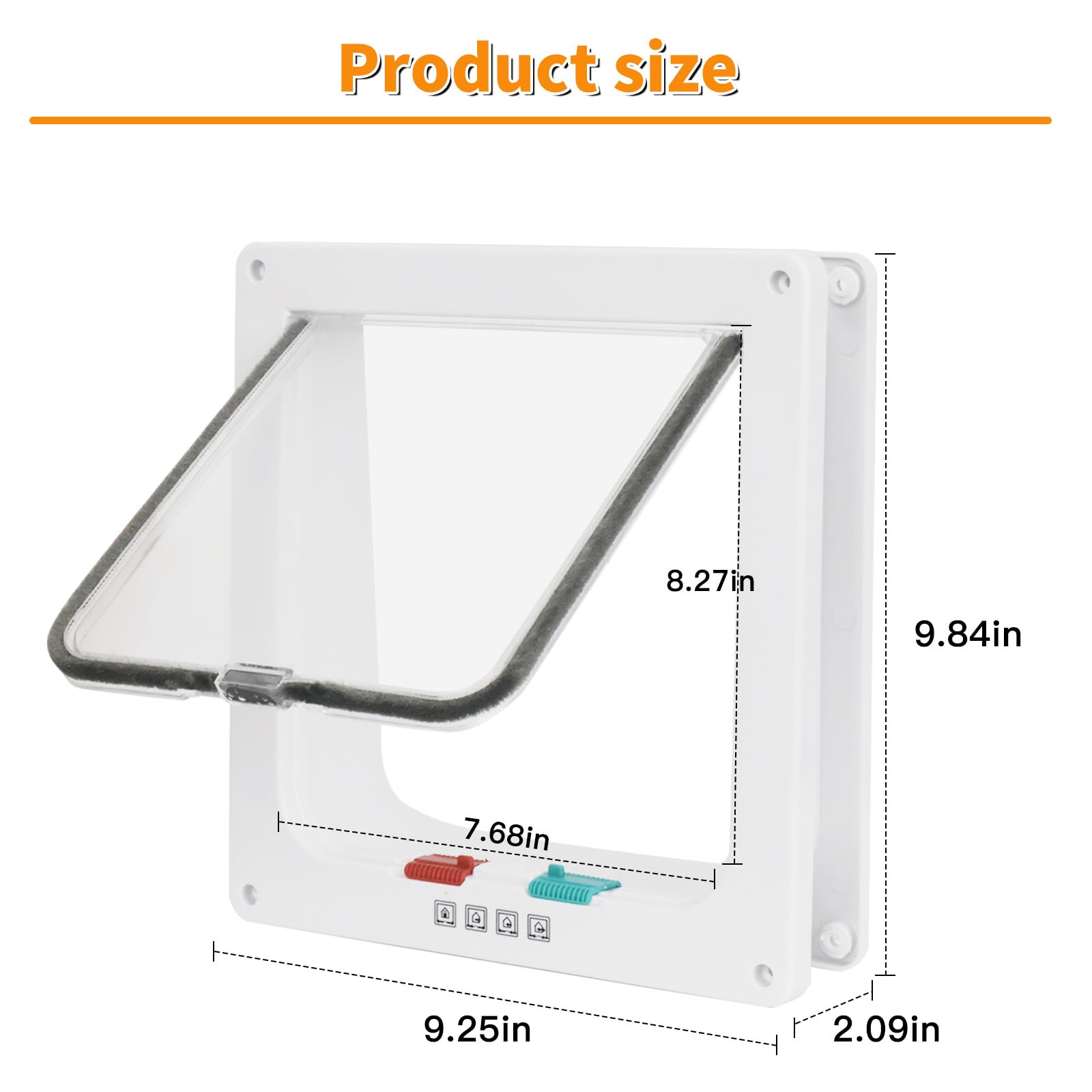 Viywicz Cat Door durable frame and flap for daily use.
