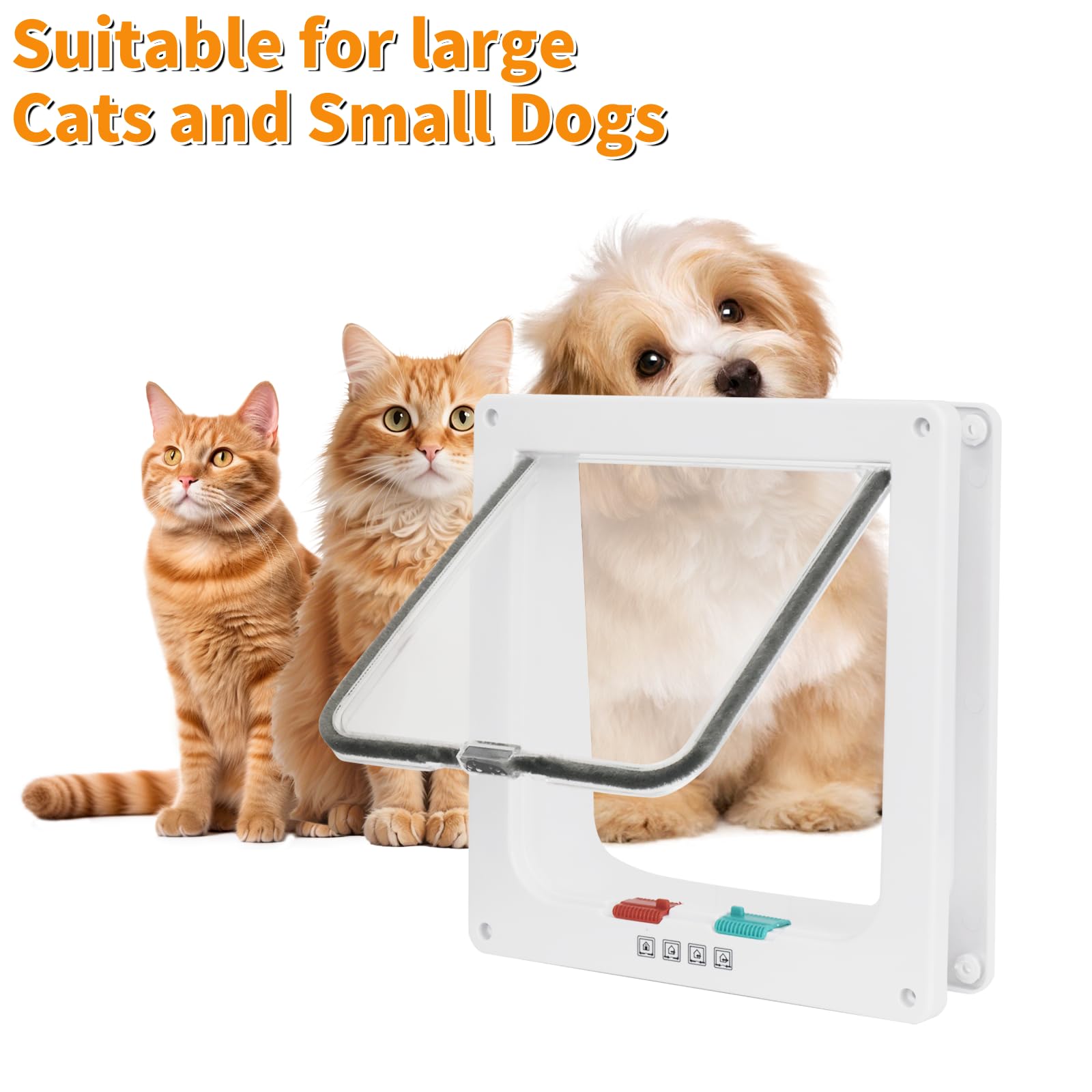 Viywicz Cat Door allows safe, customizable pet access in homes.