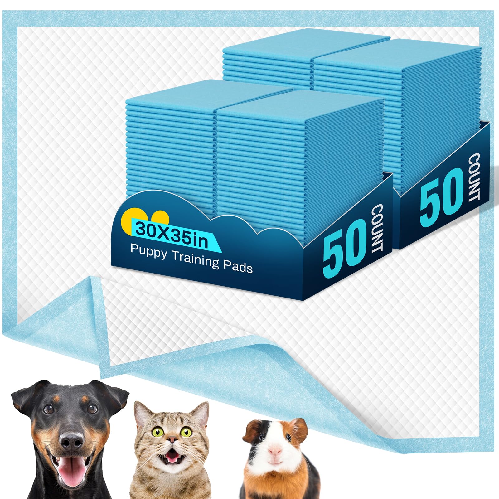 VJJ dog pads 30x35 XL pack protects floors during training.