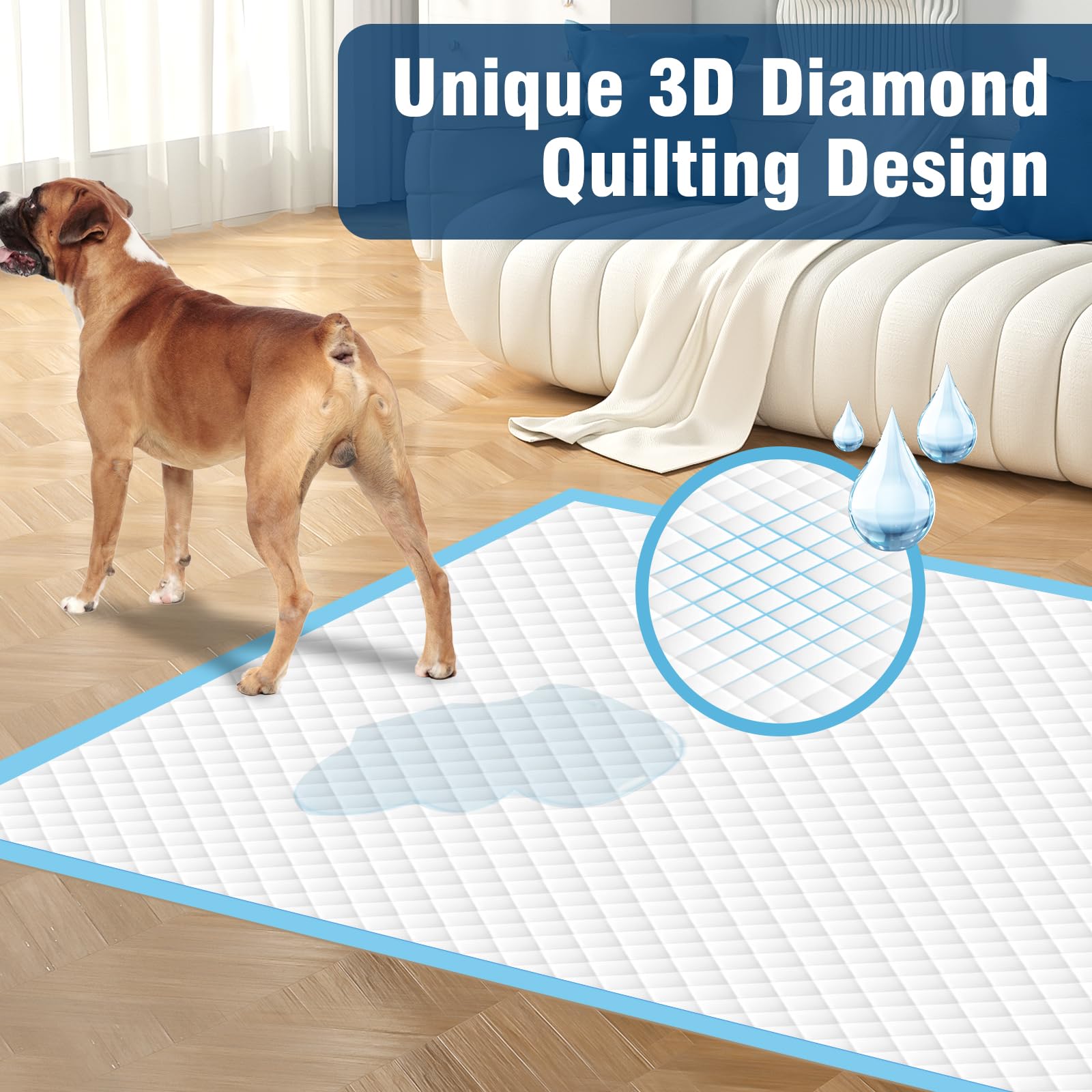 VJJ dog pads premium materials for durability and value.