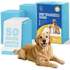 VJJ extra-large puppy pad offers wide 30x26 inch coverage for mess-free training.