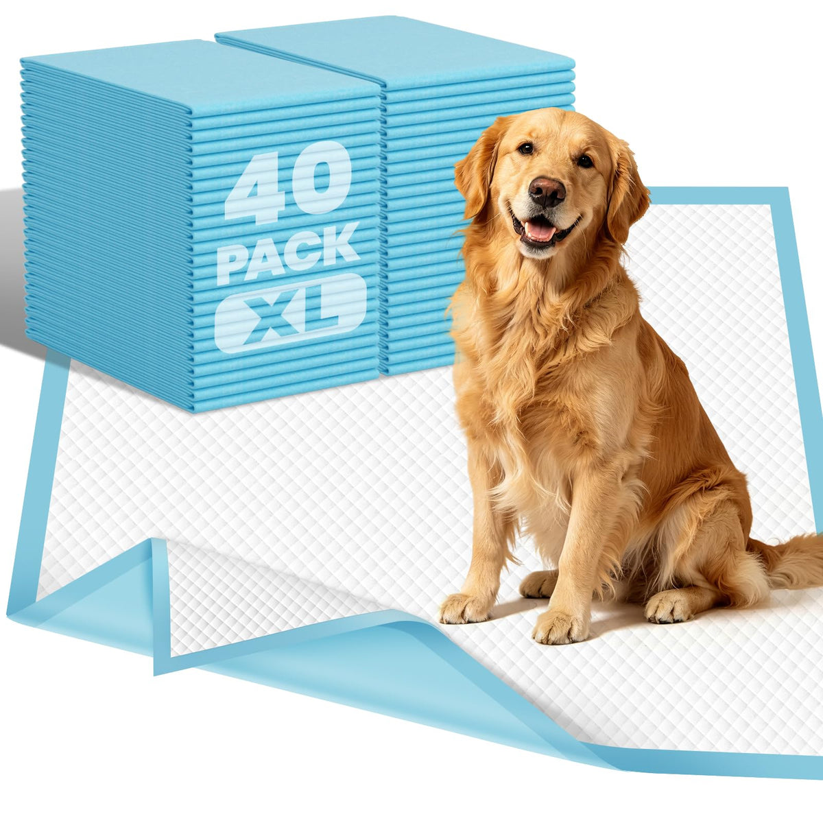 VJJ extralarge doggie pad 30x30, thick design for high-absorbency protection.