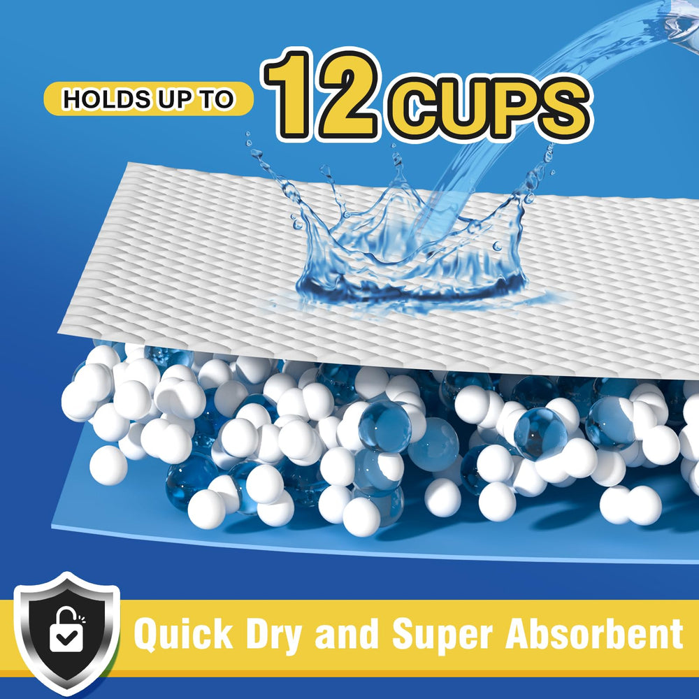 VJJ waterproof back layer image shows leak-proof protection for floors and carpets.