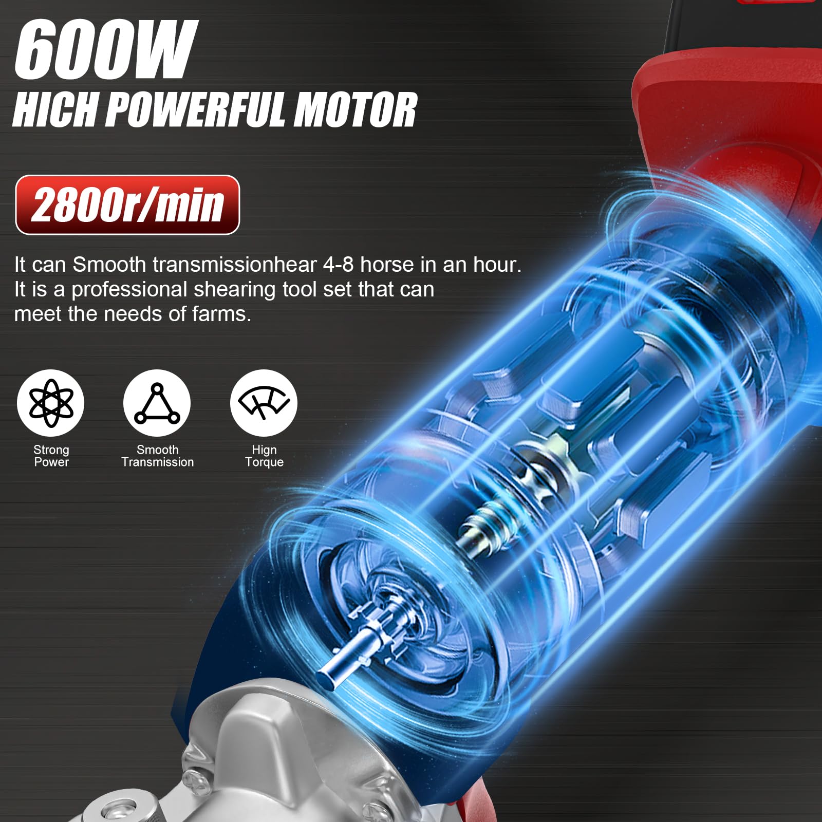 Vkdemer 6-speed control enables gentle trimming around sensitive areas