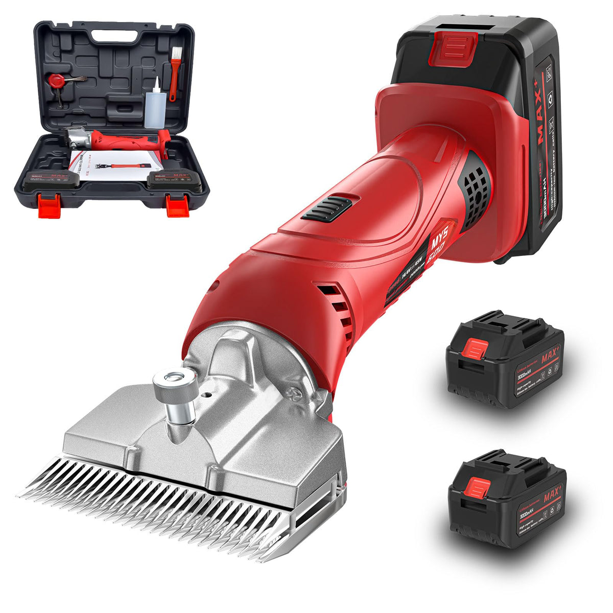 Vkdemer cordless horse clippers with battery pack for portable grooming on the go