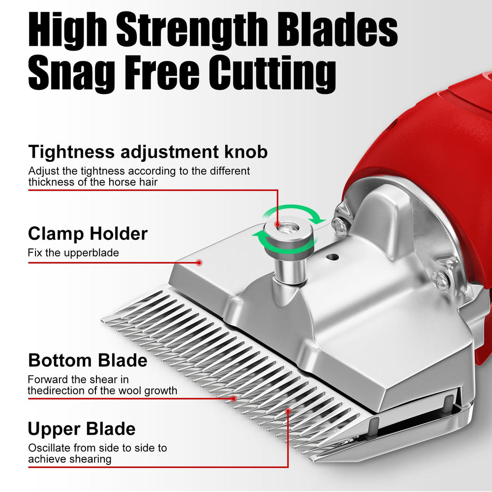 Vkdemer high-strength carbon steel blades for precise, smooth horsehair cuts