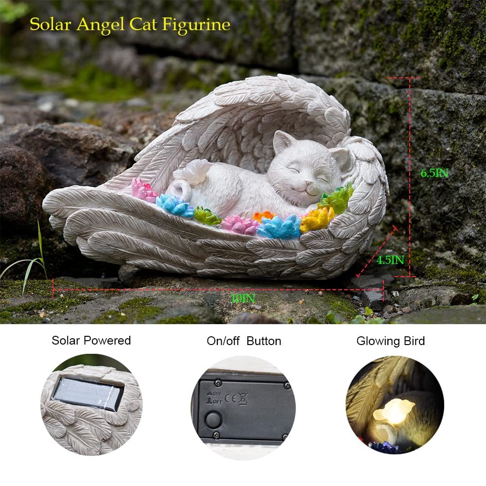 VKEVOC cat memorial stone showcases heart-shaped design honoring a beloved feline.