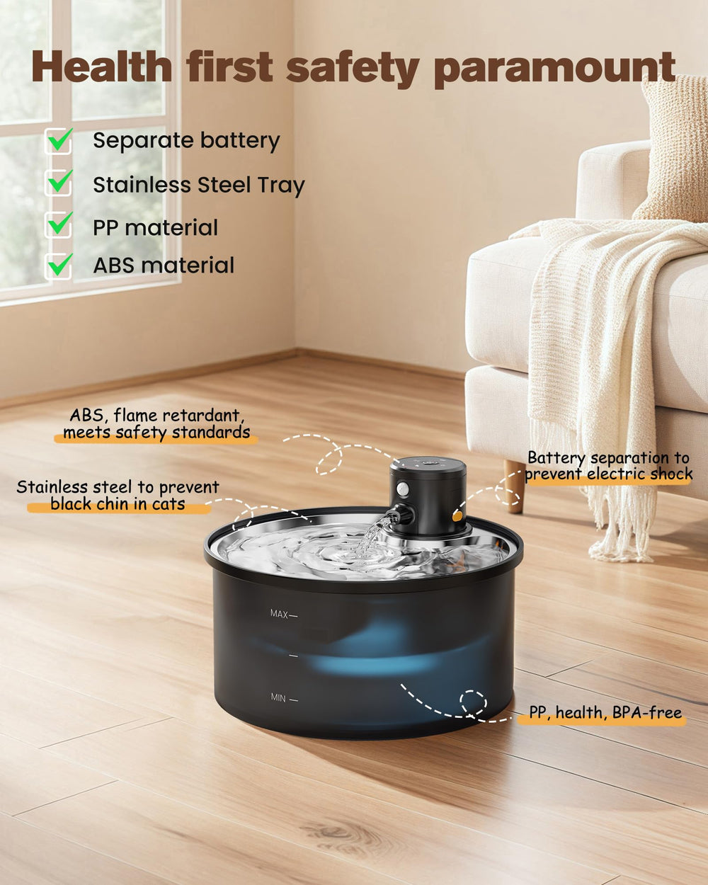 VKIMISS easy maintenance at home during everyday use