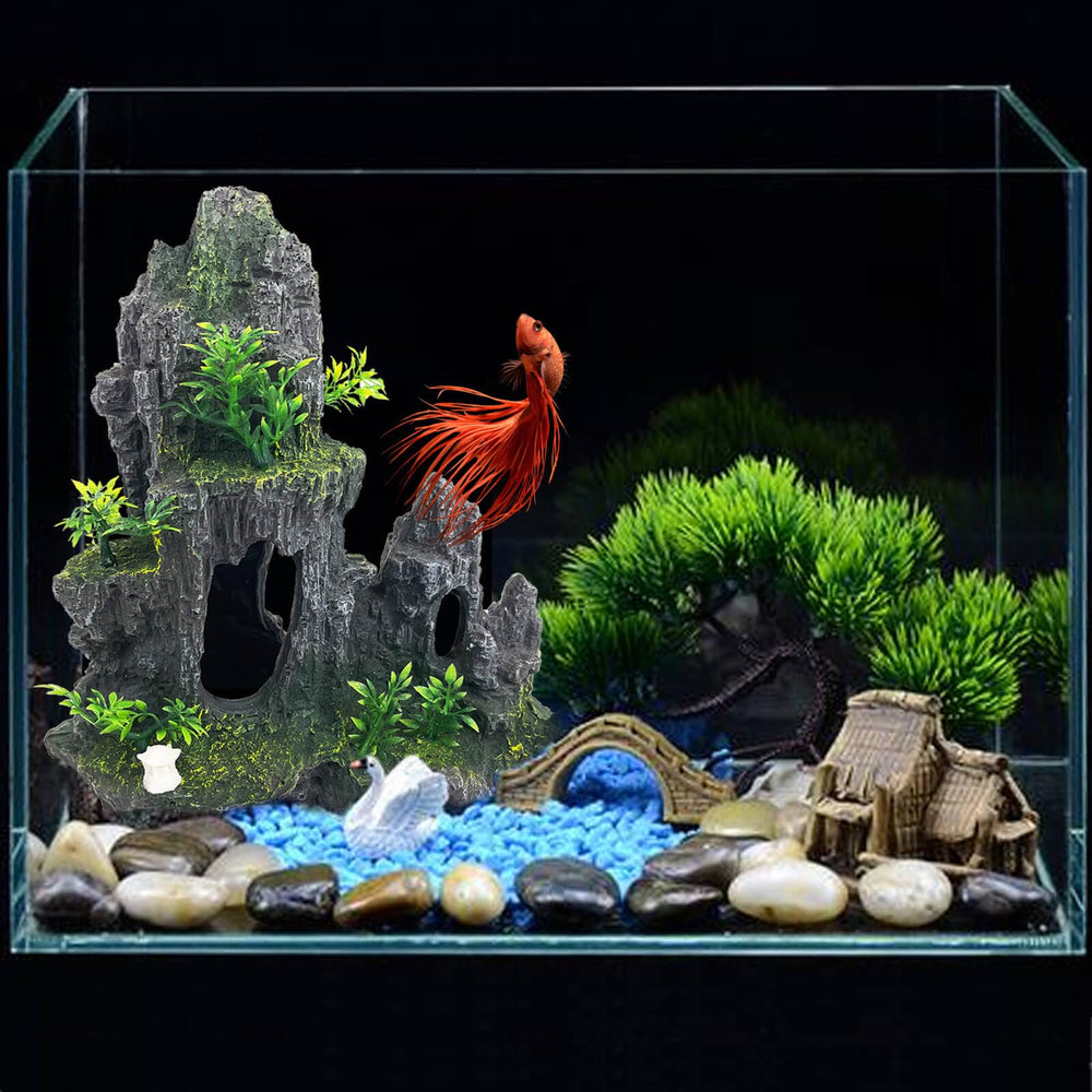 VMCN durable resin-plastic ornament suited for freshwater and saltwater tanks.