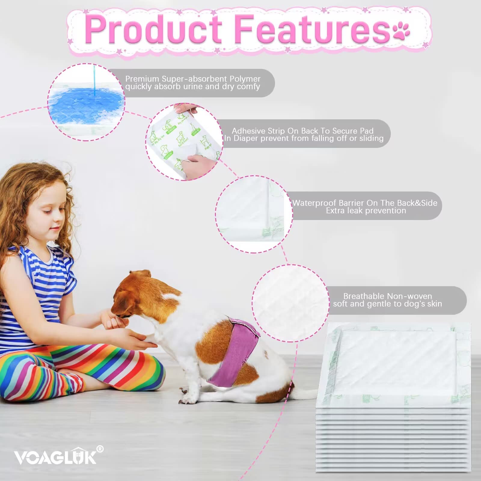 VoagLuk belly-band fit shows compatibility with most wraps and belts.