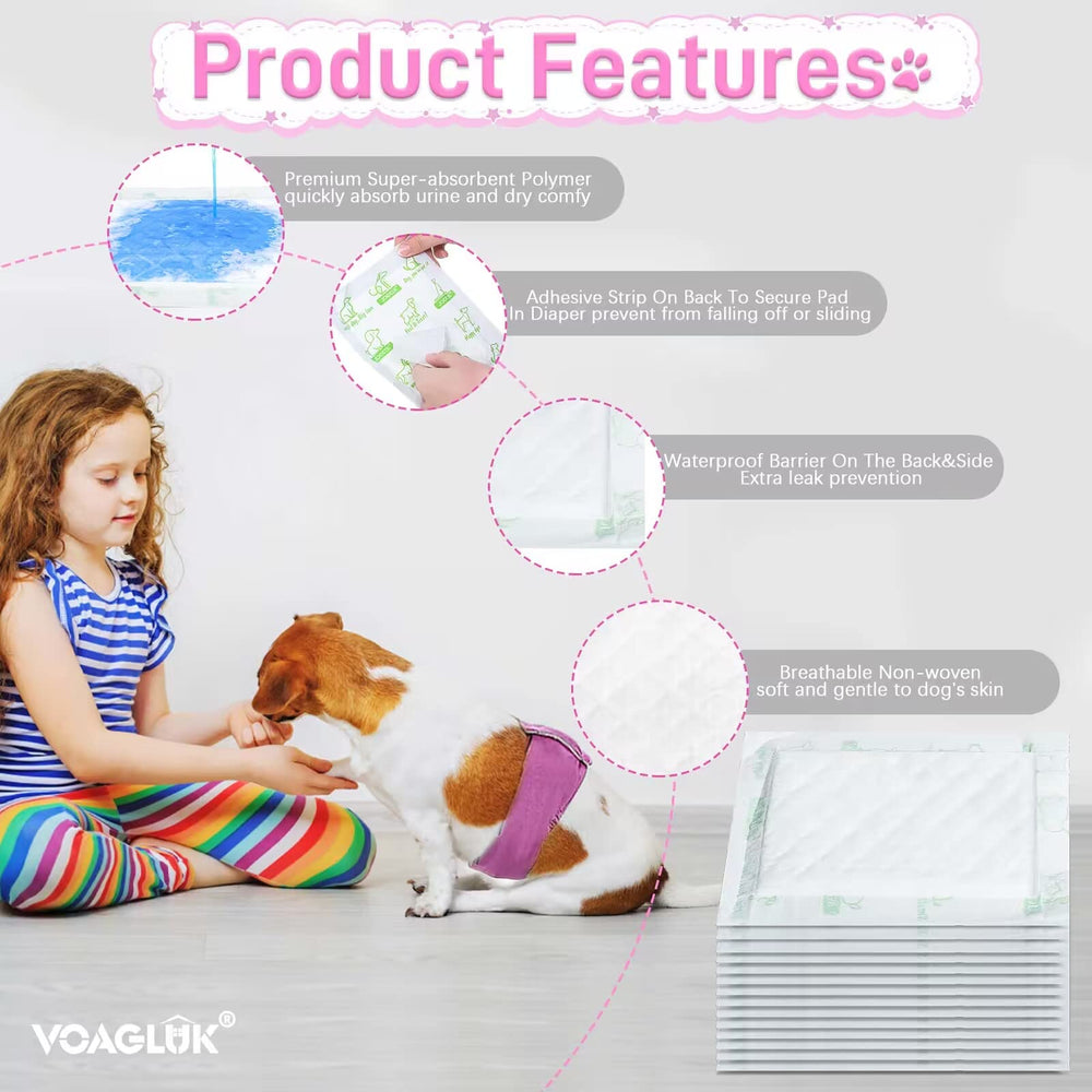 VoagLuk leak-proof diaper liner prevents wetness during wear.