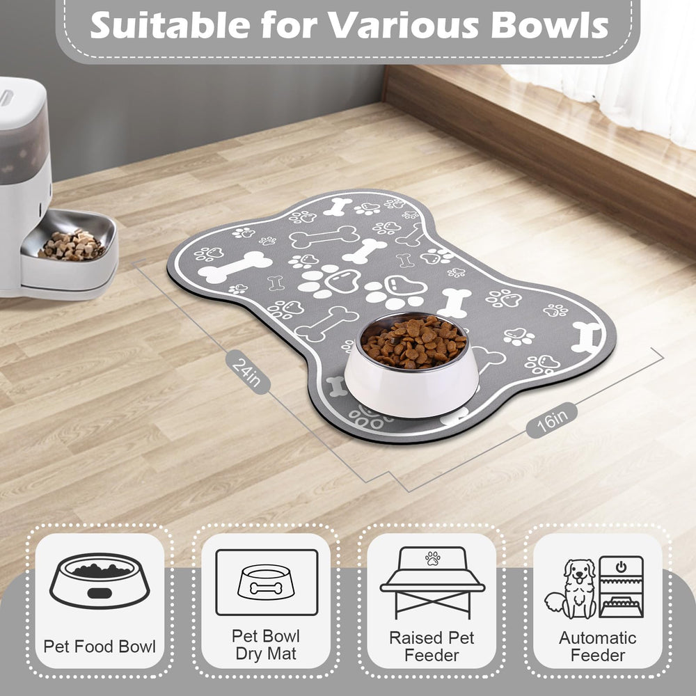 Voanos easy-clean pet mat; wipe or machine wash for simple care.