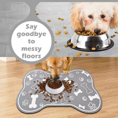 Voanos rubber non-slip backing prevents mat movement during meals.