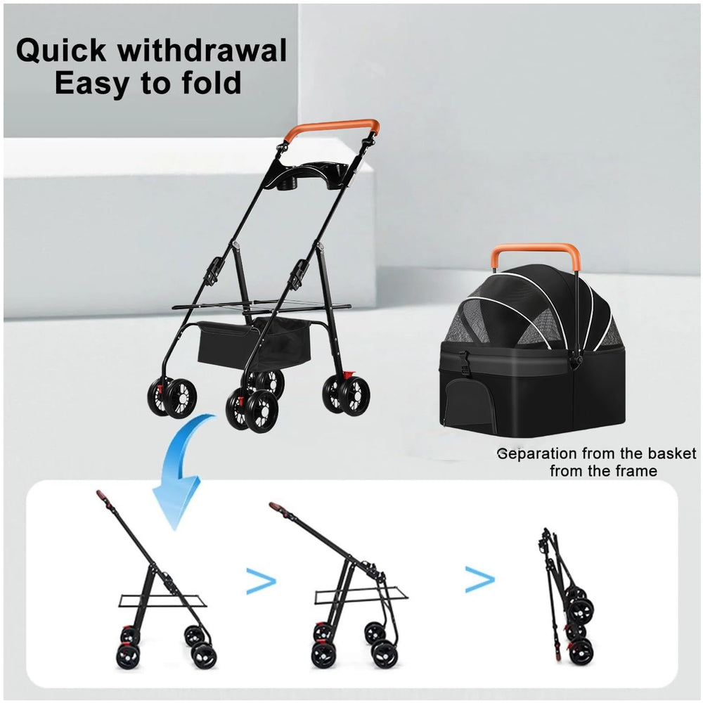 VOCRVSJY foldable design for compact storage in car trunk.