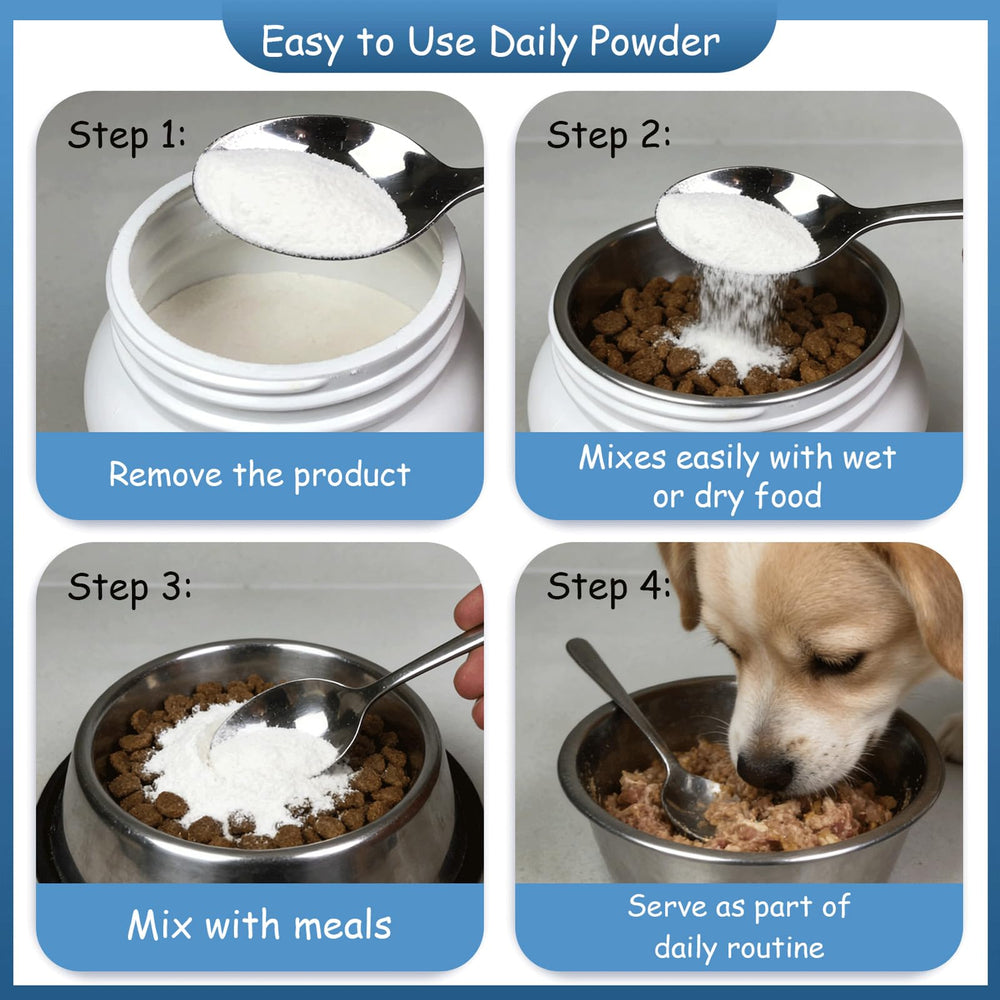 Palatable taurine supplement added to meals promotes overall vitality.