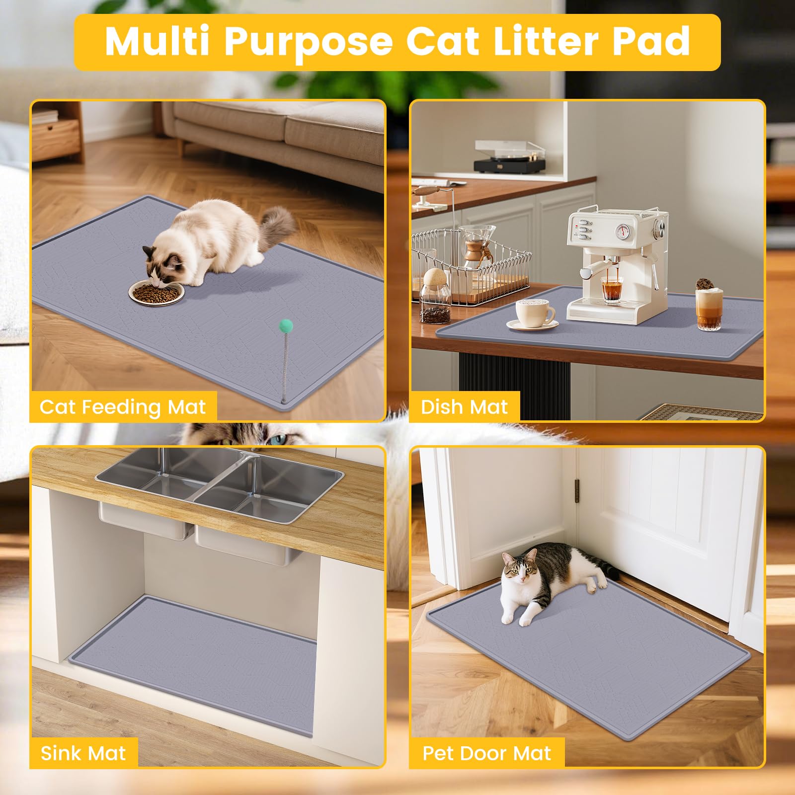 Vokolesd grey floor protector suits any home decor and busy households.