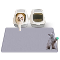 Vokolesd silicone cat litter mat 38x25 cover keeps floors clean and protected.