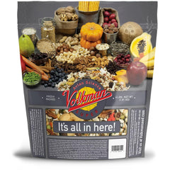 Close-up of Volkman seed mix, natural fats and proteins appealing to parrots.