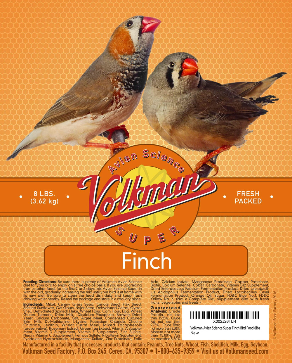 Egg bread crumbs and other proteins boost finch nutrition.