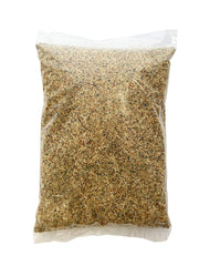 Close-up of Nyjer seed and millet highlighting finch-friendly mix.
