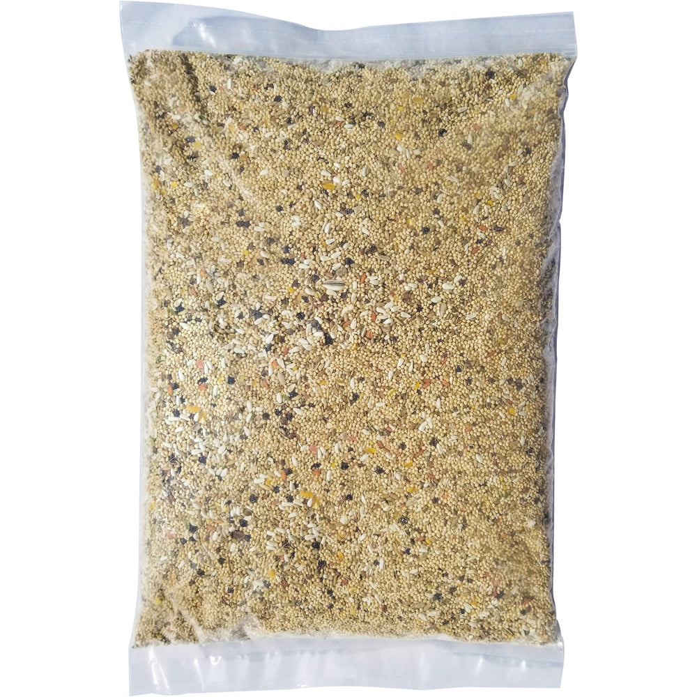Volkman seed avian science ingredients closeup highlighting natural nutrition