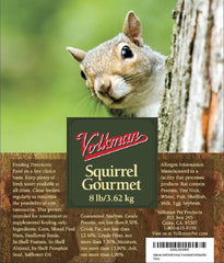 Volkman Seed Squirrel Gourmet Mix in snack time scene for lively small animals.