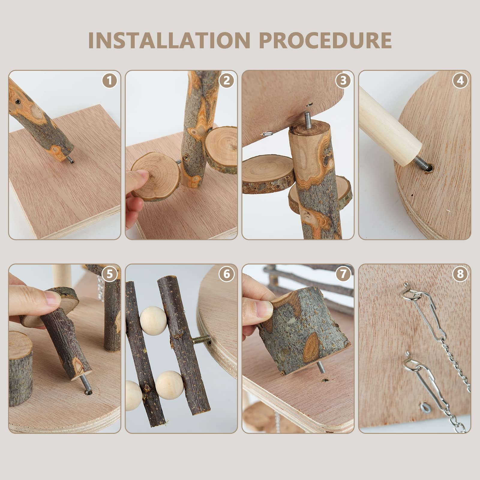 VolksRose hamster climbing toy in action demonstrates versatile small pet setup.