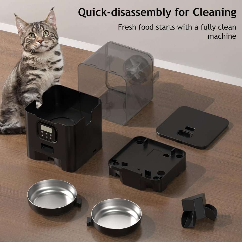Voluas anti-clogging system delivers food smoothly at each meal.