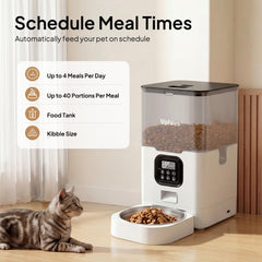 VOLUAS feeder portion compartment, precise portion control for tailored meals.