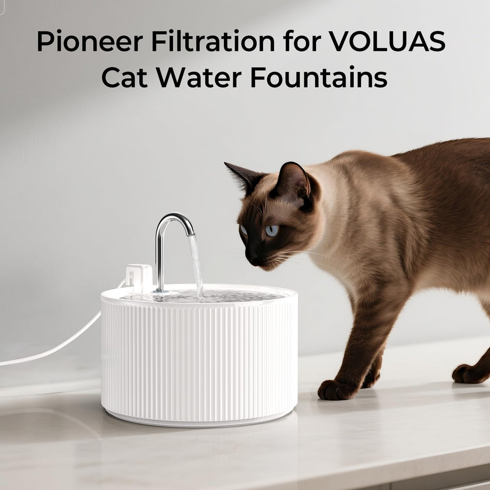 Voluas compatibility with 2.2L ceramic fountain for easy setup.