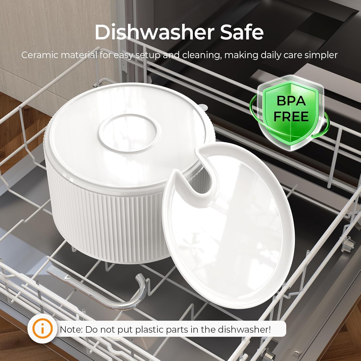 Voluas easy-clean ceramic design simplifies daily maintenance.