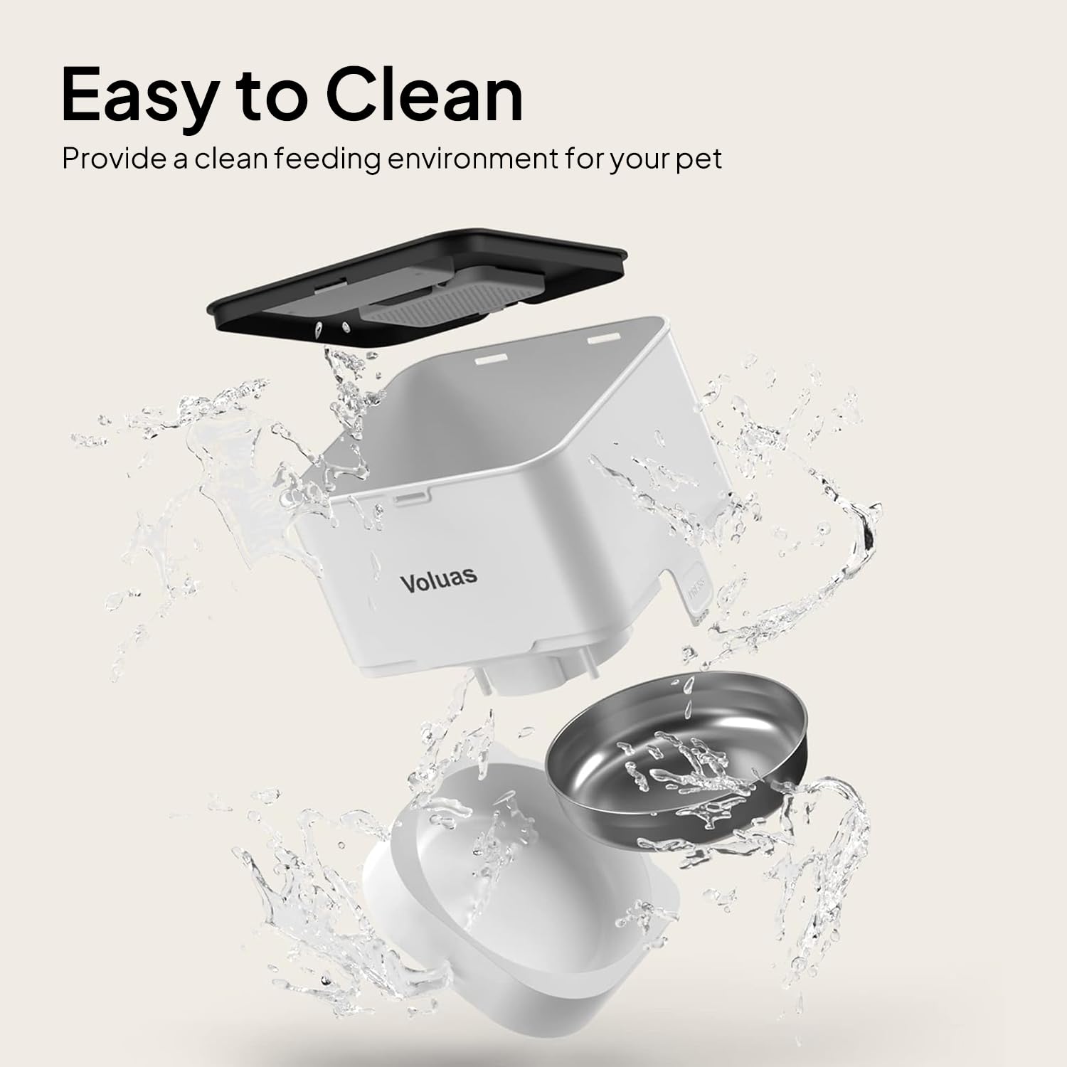 Voluas LCD interface helps quick and clear meal programming.