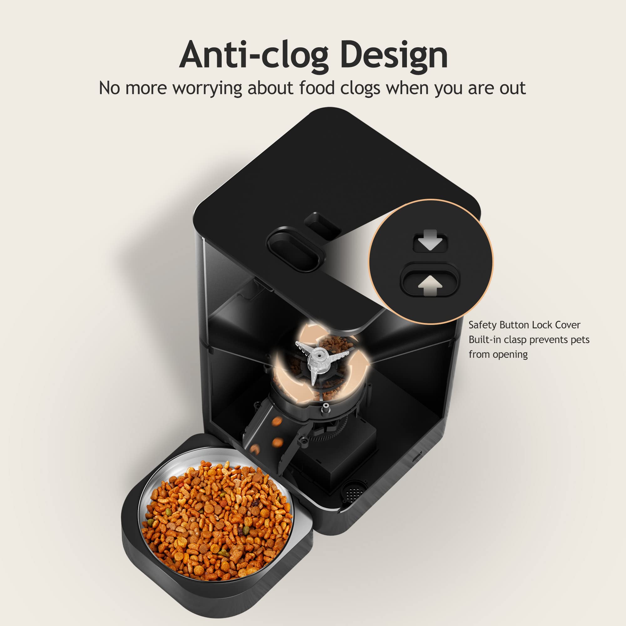 Voluas voice recorder mealtime reminder helps pets feel connected at feeding time.