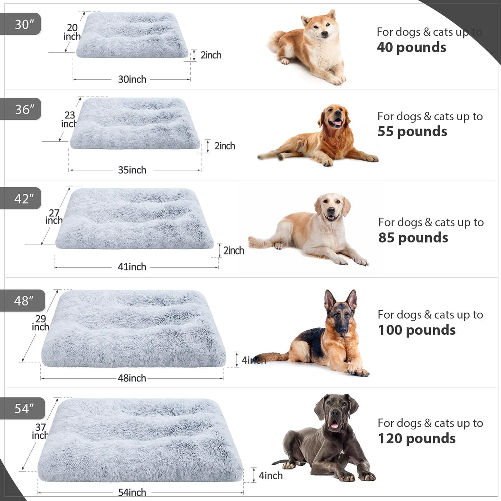 Kennel pad configuration of Vonabem grey bed for crates